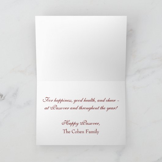 De Wensen van de Pascha Kaart (Binnen)