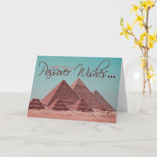 De Wensen van de Pascha Kaart (Gele Bloem)