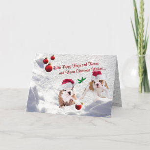De Wensen van de Scène van de Sneeuw van Kerstmis Feestdagen Kaart