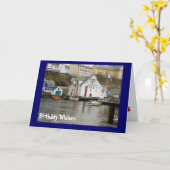 De Wensen van de verjaardag, Boatyard op de fjord Kaart (Gele Bloem)