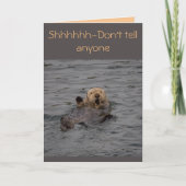 De Wensen van de Verjaardag van de otter Kaart (Voorkant)