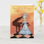 De Wensen van de Verjaardag van het Wenskaart van Kaart (Gele Bloem)