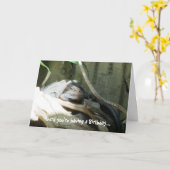 De Wensen van de Verjaardag van Iquana Kaart (Gele Bloem)