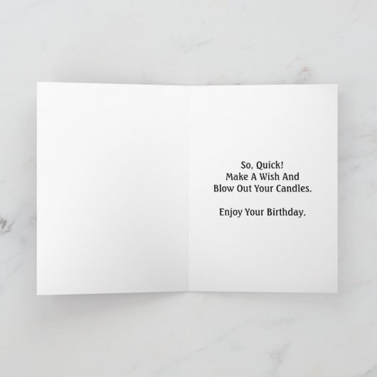 De Wensen van de verjaardag Verleend de Kaart van (Binnen)