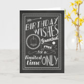 De Wensen van de verjaardag Verleend de Kaart van (Gele Bloem)