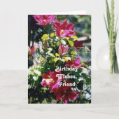 De Wensen van de verjaardag, Vriend, de mooie Kaart (Voorkant)