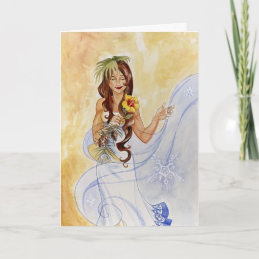 De Wensen van de winter, de Kaart van de Vakantie (Voorkant)