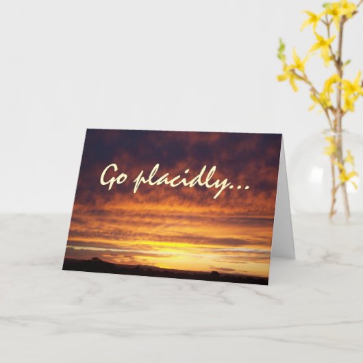 De WENSEN van de zonsondergang Kaart (Gele Bloem)