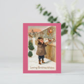 De "wensen van Kerstmis " Feestdagenkaart (Staand voorkant)