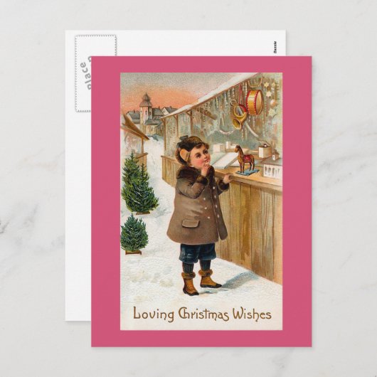 De "wensen van Kerstmis " Feestdagenkaart (Voorkant / Achterkant)