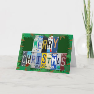 De Wensen van Kerstmis van de Minnaar van de auto Feestdagen Kaart