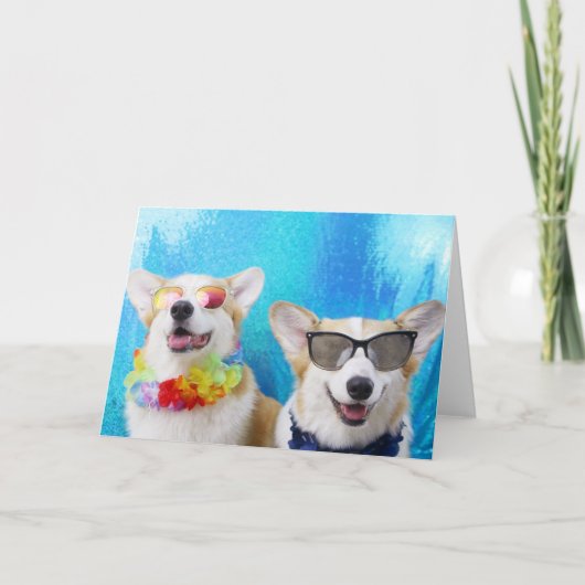 De Wenskaarten & de Enveloppen van Lovin' Corgis Kaart (Voorkant)