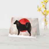 De Wenskaarten van Akita Kaart (Gele Bloem)