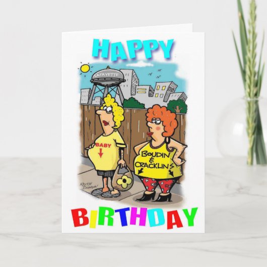 De Wenskaarten van Cajun Kaart (Voorkant)