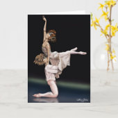 De Wenskaarten van de charmeur en van het Ballet Kaart (Gele Bloem)