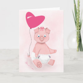 De Wenskaarten van de Dieren van het baby Kaart