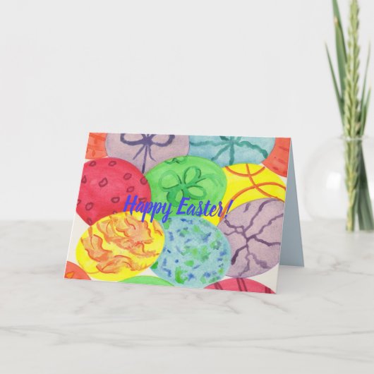 De Wenskaarten van de Douane van de Paaseieren van Feestdagen Kaart (Voorkant)