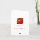 De wenskaarten van de Foto van de Tomaten van de Kaart (Achterkant)