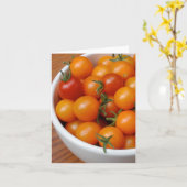 De wenskaarten van de Foto van de Tomaten van de Kaart (Gele Bloem)