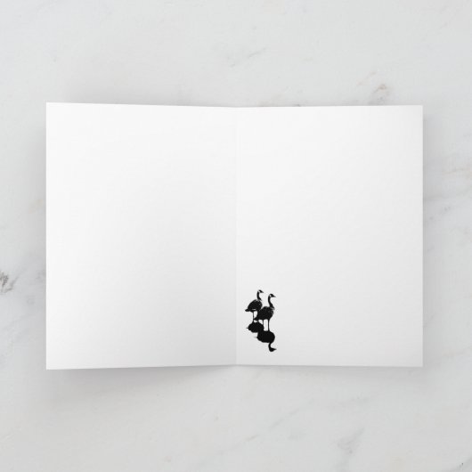 De Wenskaarten van de Ganzen van Canada van de Kaart (Binnen)