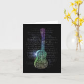 De Wenskaarten van de Geschiedenis van de ukelele Kaart (Gele Bloem)