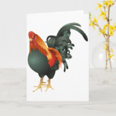 De Wenskaarten van de haan Kaart (Gele Bloem)