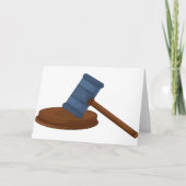 De Wenskaarten van de Hamer van rechters Kaart (Voorkant)