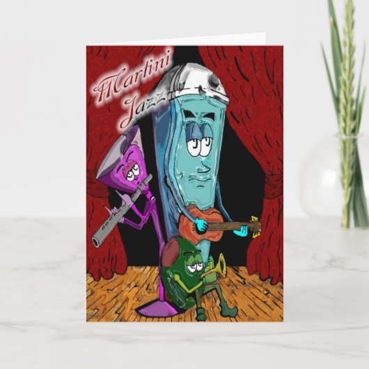 De Wenskaarten van de Jazz van martini Kaart (Voorkant)