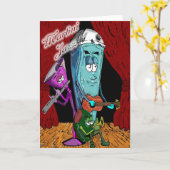 De Wenskaarten van de Jazz van martini Kaart (Gele Bloem)