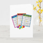 De Wenskaarten van de Kaarten van Bingo (Gele Bloem)