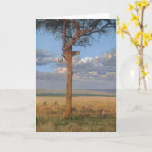 De Wenskaarten van de Kunst van het Wild van Kaart (Gele Bloem)