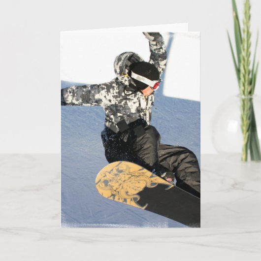 De Wenskaarten van de Lancering van Snowboard Kaart (Voorkant)