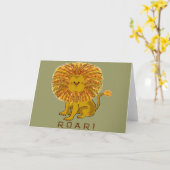 De Wenskaarten van de leeuw Kaart (Gele Bloem)