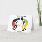 De Wenskaarten van de Liefde van Kokopelli Kaart (Achterkant)