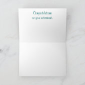 De Wenskaarten van de pensionering Kaart (Binnen)