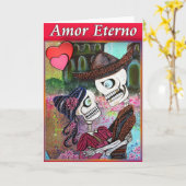 De Wenskaarten van de Schedel van de suiker Kaart (Gele Bloem)