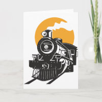 De Wenskaarten van de Trein van de stoom