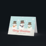 De Wenskaarten van de Vakantie van de Douane van Feestdagen Kaart<br><div class="desc">Vector sneeuwmanontwerp door Shelby Allison</div>
