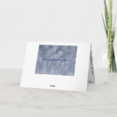 De Wenskaarten van de Wolken van Uplifting Kaart (Achterkant)