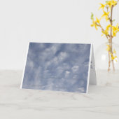 De Wenskaarten van de Wolken van Uplifting Kaart (Gele Bloem)