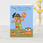 De Wenskaarten van de Zwager van Halloween van de Kaart (Gele Bloem)