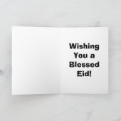 De Wenskaarten van Eid Feestdagen Kaart (Binnen)