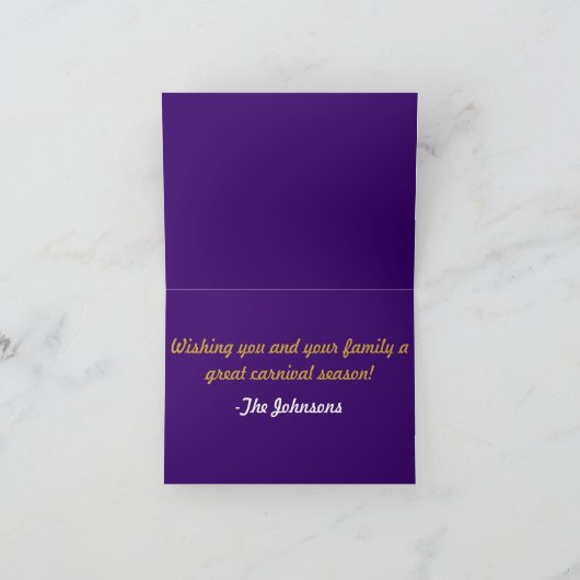 De Wenskaarten van Gras van Mardi Kaart (Binnen)