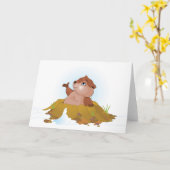 De Wenskaarten van Groundhog Kaart (Gele Bloem)
