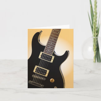 De Wenskaarten van het Afbeelding van de gitaar Feestdagen Kaart