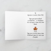 De Wenskaarten van het Blad van de Esdoorn van Kaart (Binnen)