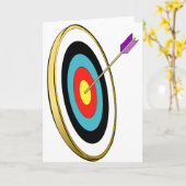 De Wenskaarten van het boogschieten Kaart (Gele Bloem)