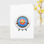 De Wenskaarten van het Doel van het boogschieten Kaart (Gele Bloem)