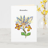 De Wenskaarten van het Geheugen van de hemel Kaart (Gele Bloem)