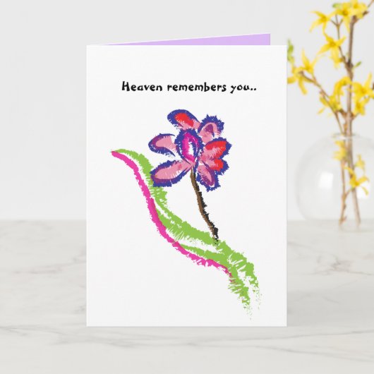 De Wenskaarten van het Hemelse Geheugen Kaart (Gele Bloem)